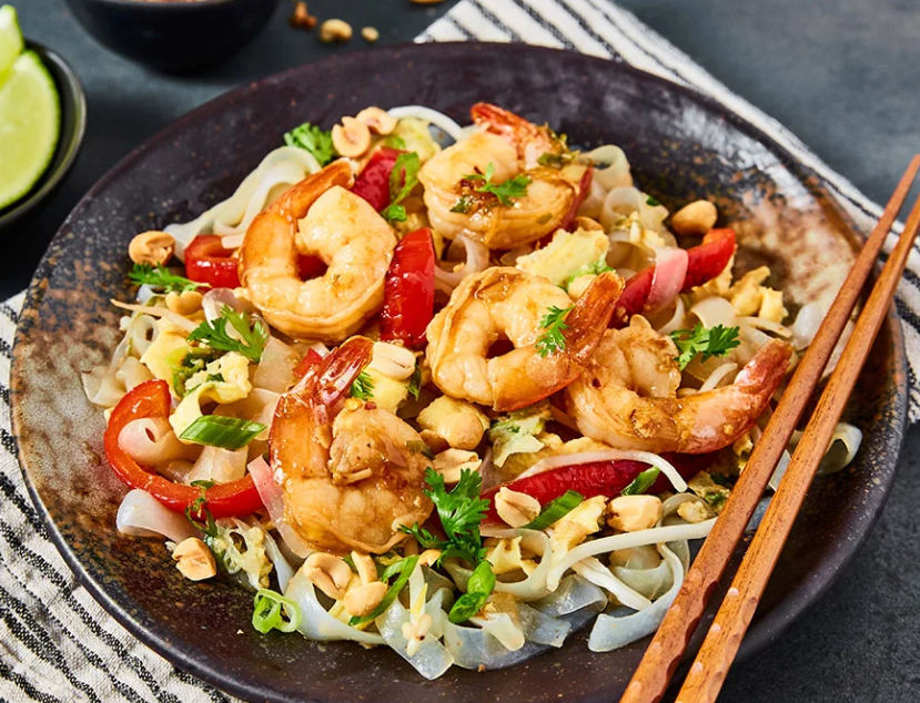 Pad thai scampi